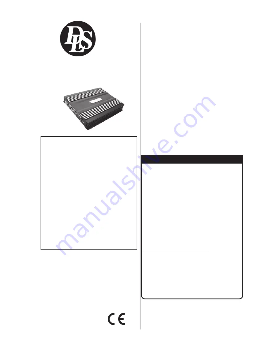 DLS CA30ENG How To Install And Operate Download Page 1