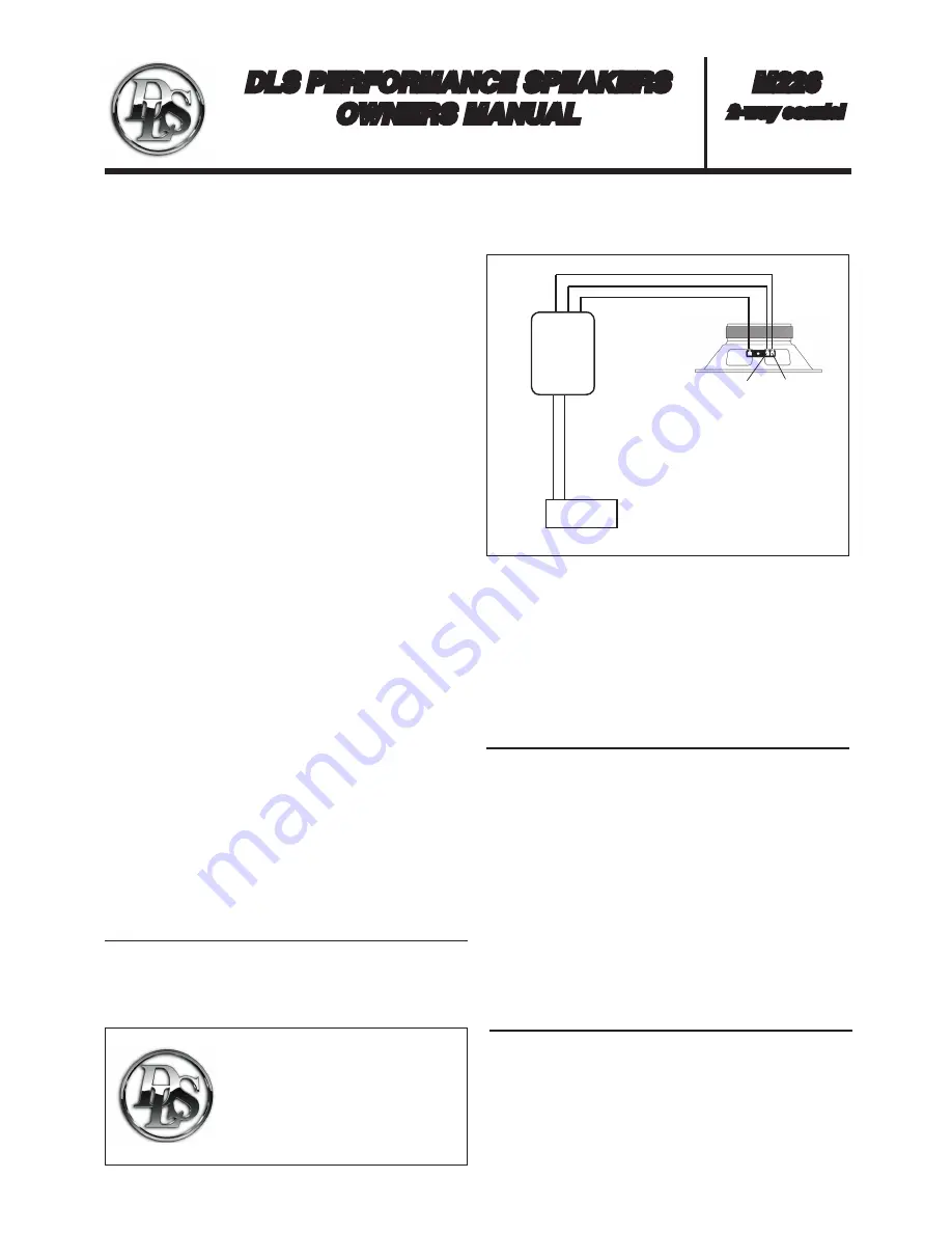 DLS M226 Owner'S Manual Download Page 1