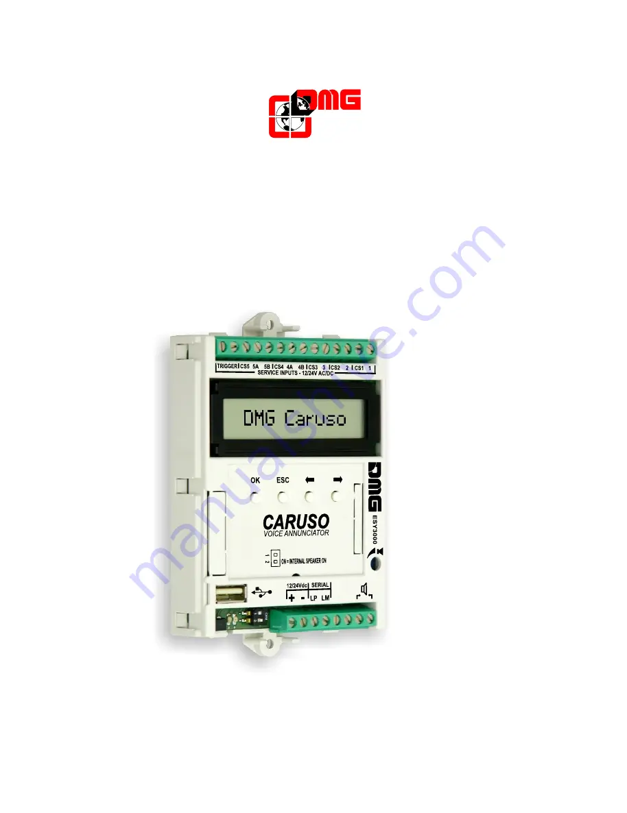 DMG CARUSO ESY3000 Installation Notice Download Page 1