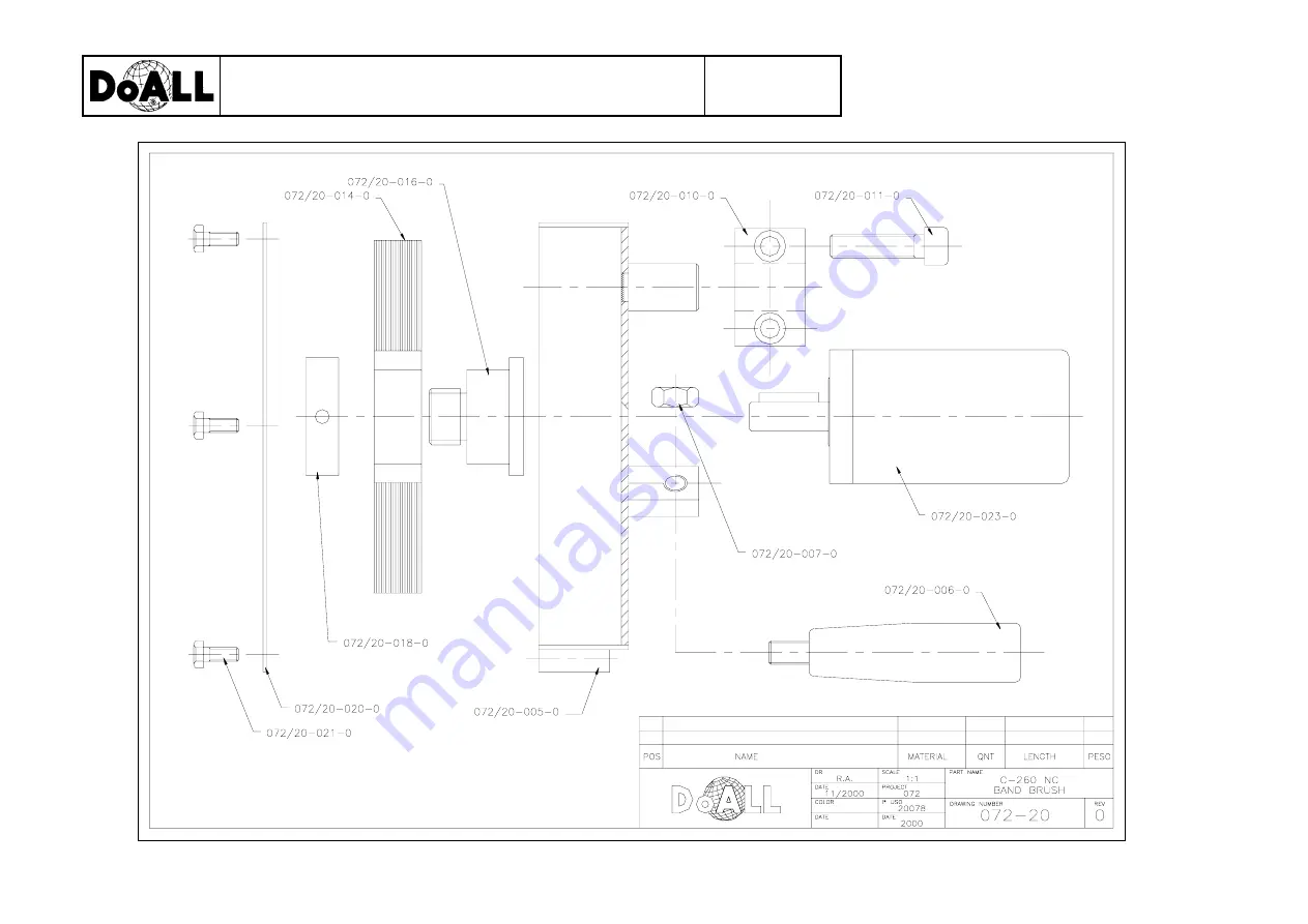 DoAll C-260 NC Instruction & Parts Manual Download Page 58