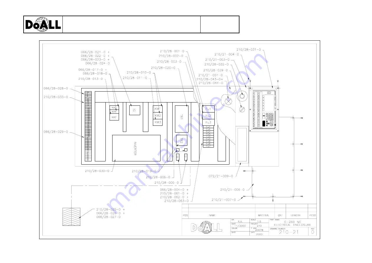 DoAll C-260 NC Instruction & Parts Manual Download Page 59