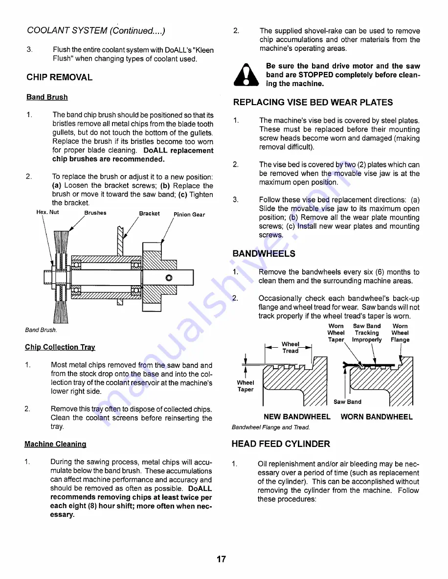 DoAll C-916S Instruction Manual Download Page 21