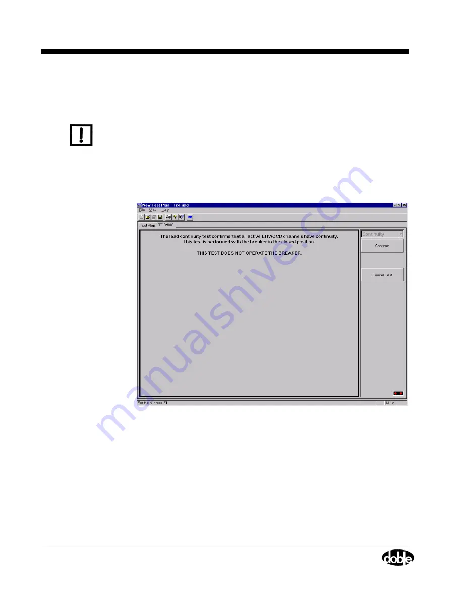 doble TDR9000 User Manual Download Page 46