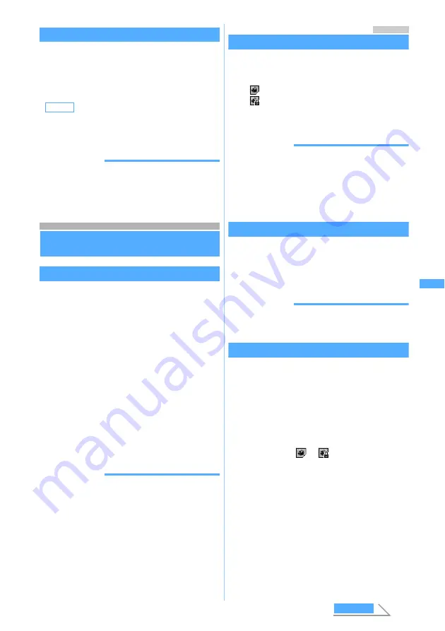 Docomo FOMA D702iF Manuals Download Page 189