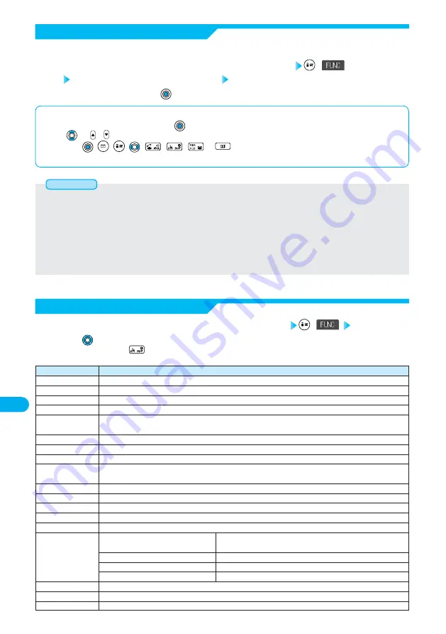 Docomo FOMA P701iD Manual Download Page 372