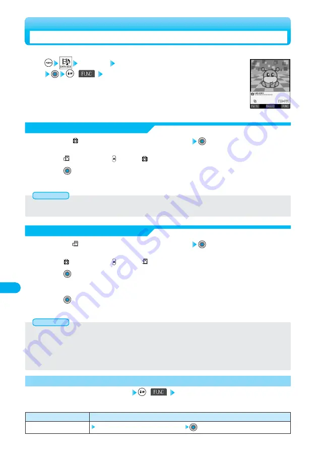 Docomo FOMA P701iD Manual Download Page 384