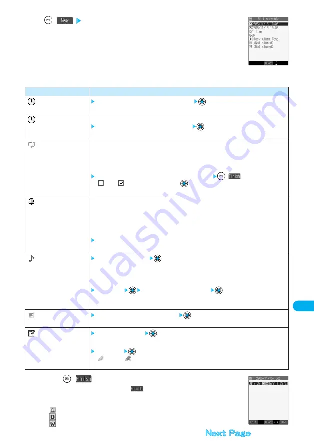 Docomo FOMA P701iD Manual Download Page 423