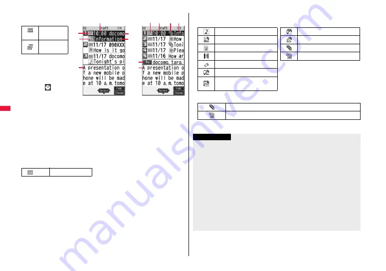 Docomo FOMA P706ie Instruction Manual Download Page 206