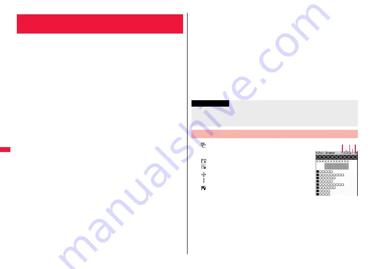 Docomo FOMA P706ie Instruction Manual Download Page 282