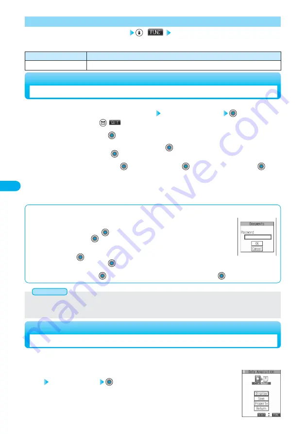 Docomo FOMA P901iS Manual Download Page 220