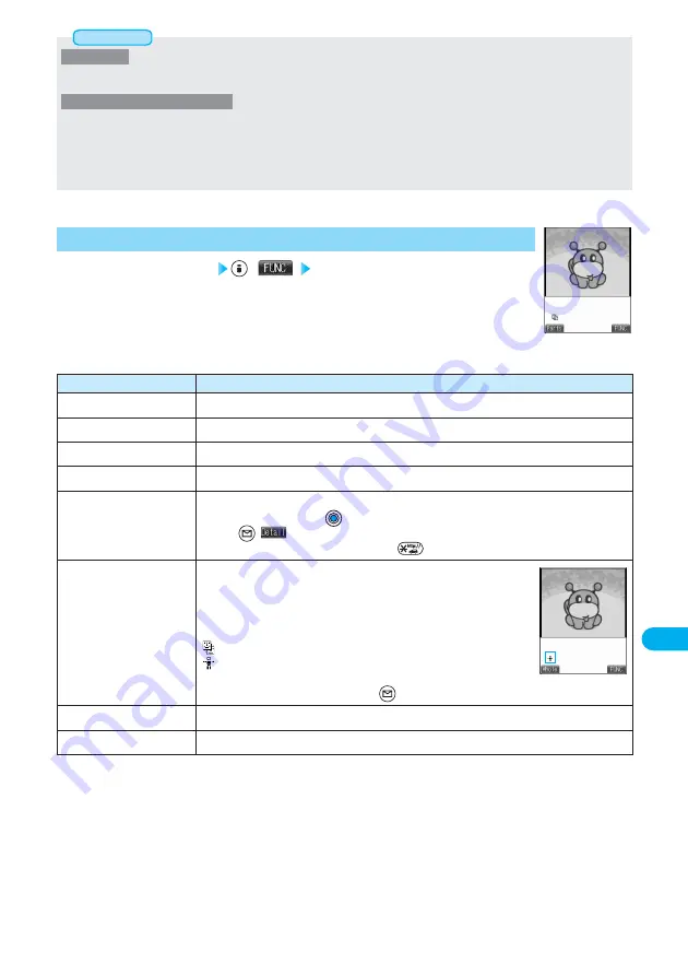 Docomo FOMA P901iS Manual Download Page 385