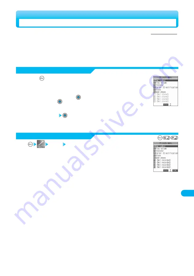 Docomo FOMA P901iS Manual Download Page 441