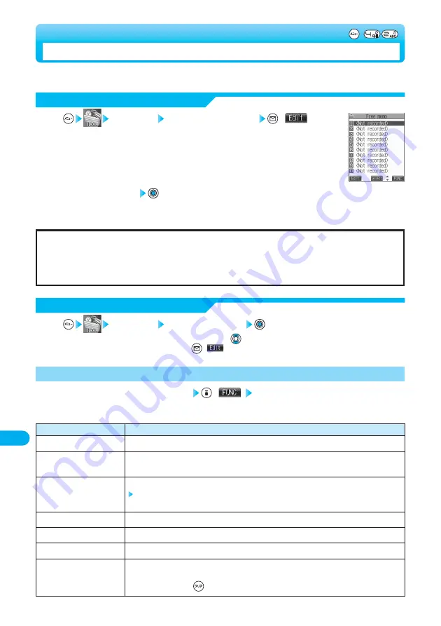 Docomo FOMA P901iS Manual Download Page 448