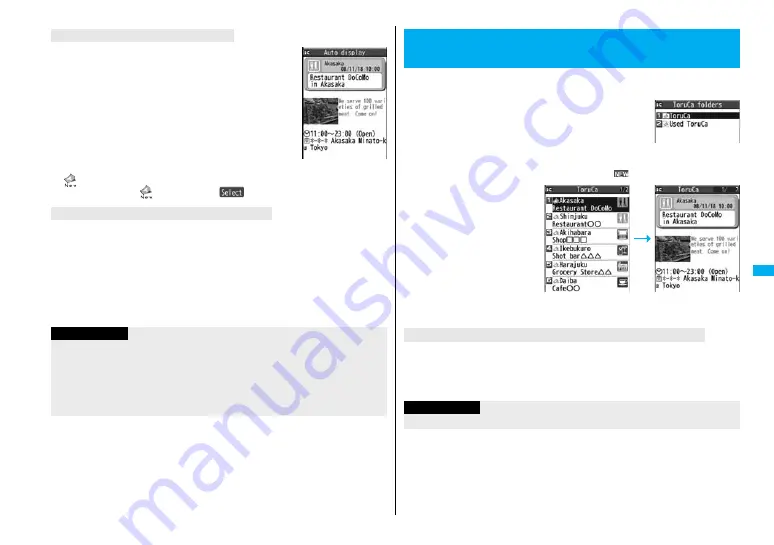 Docomo FOMA P905ITV Instruction Manual Download Page 259