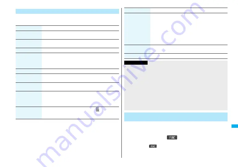 Docomo FOMA P905ITV Instruction Manual Download Page 419