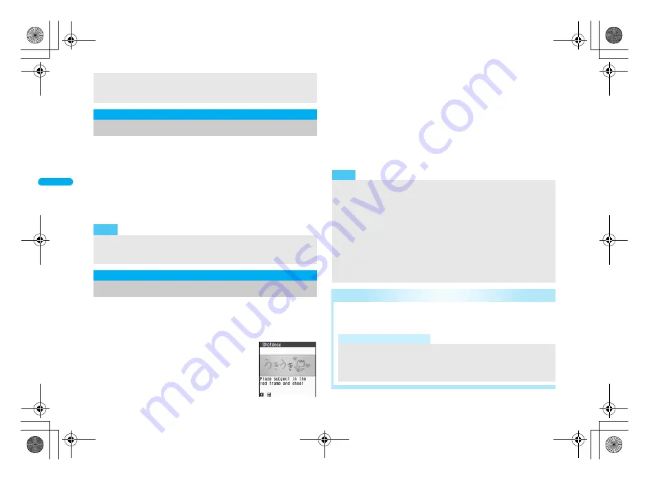 Docomo FOMA SH906i Instruction Manual Download Page 170