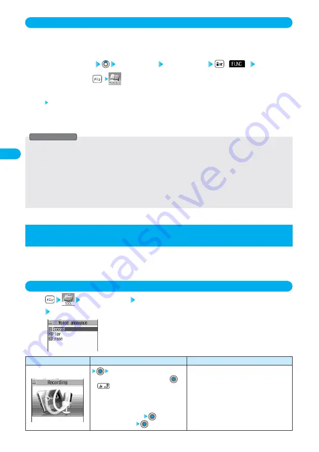 Docomo prosolid II foma P851i Скачать руководство пользователя страница 116