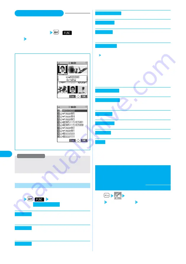 Docomo prosolid II foma P851i Manual Download Page 310