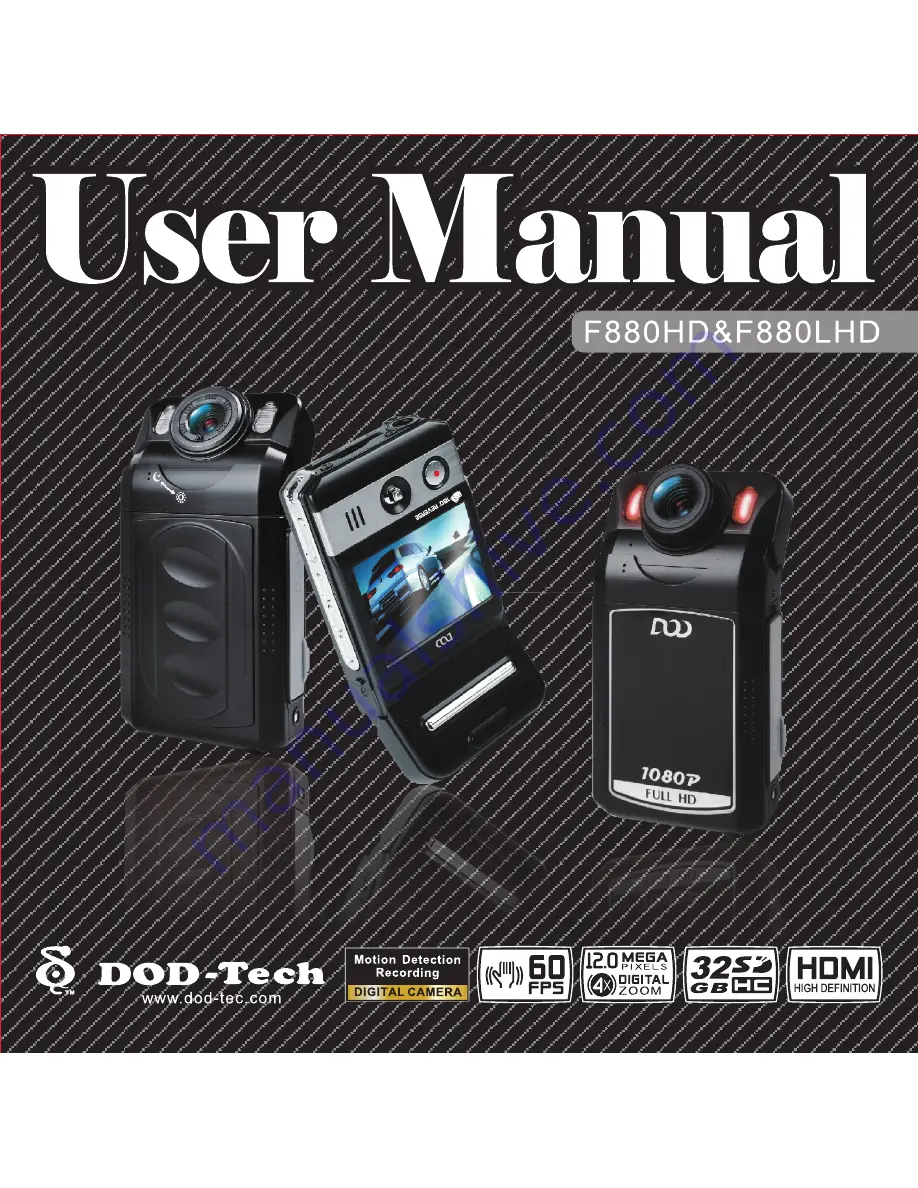 DOD F880HD User Manual Download Page 1