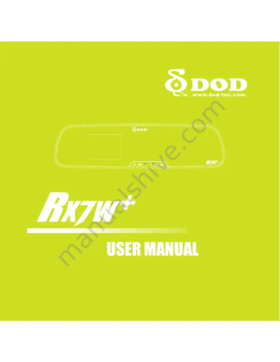 DOD RX7W PLUS Скачать руководство пользователя страница 1