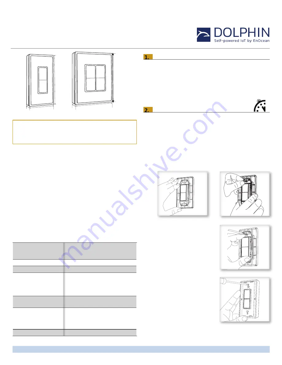 Dolphin ESRPZ Installation Manual Download Page 1