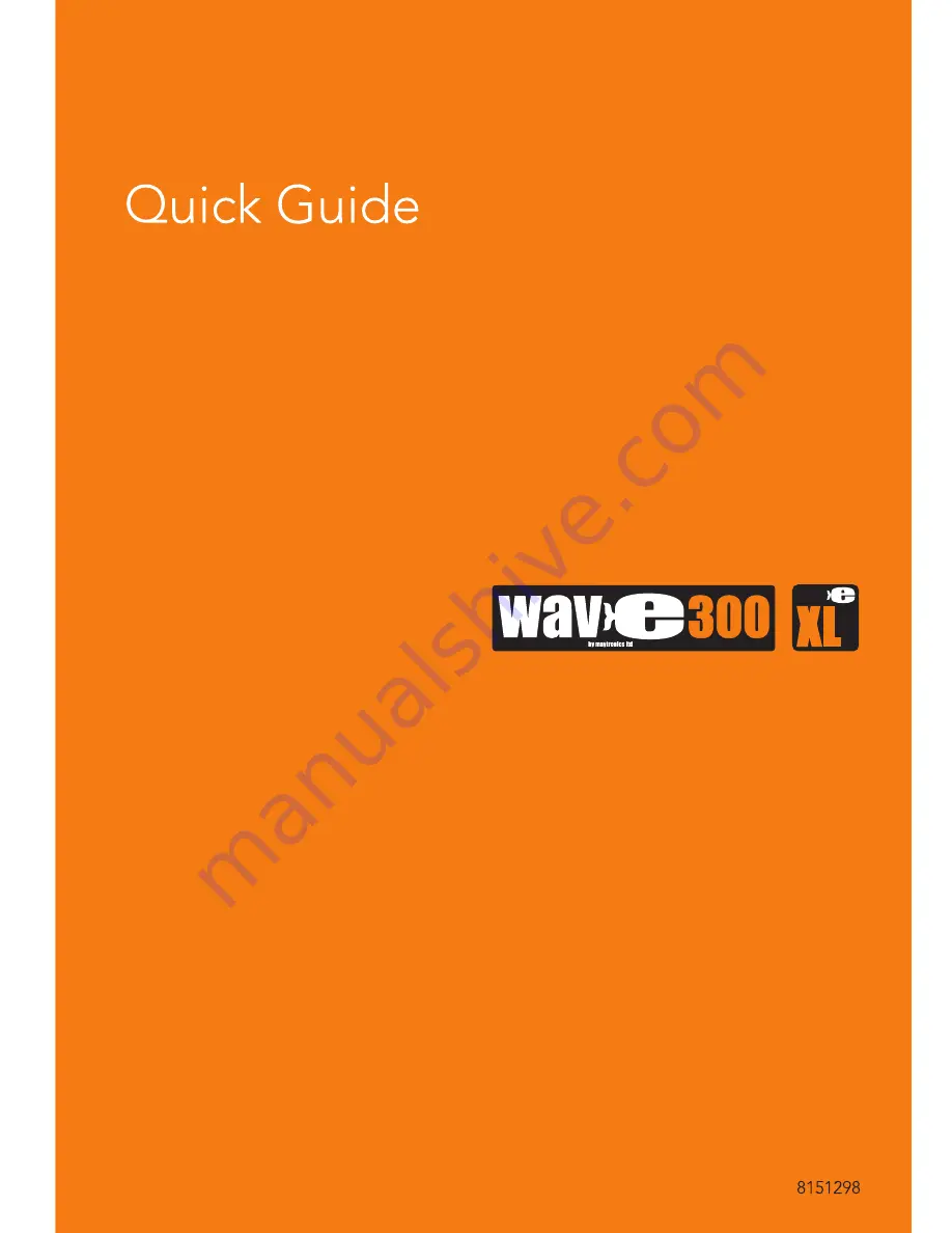 Dolphin Wave 300 XL Quick Manual Download Page 1