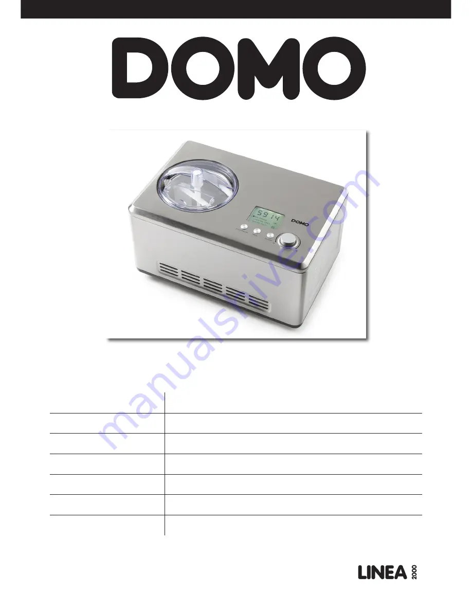 Domo DO9201I Instruction Booklet Download Page 1