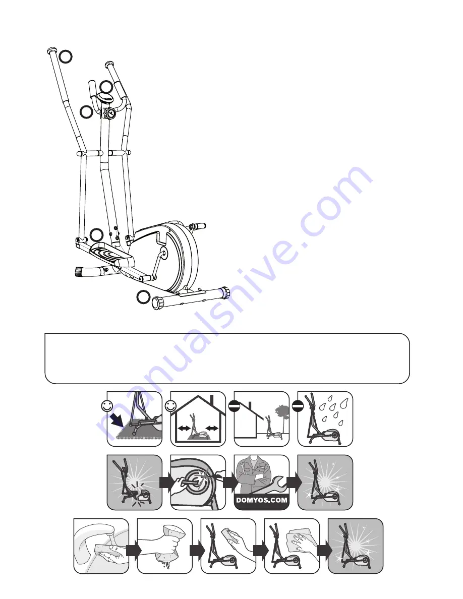 Domyos VE 120 Assembly Instructions Manual Download Page 2