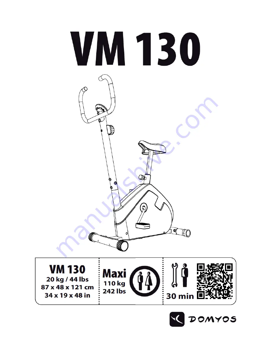 Domyos VM 130 Manual Download Page 1