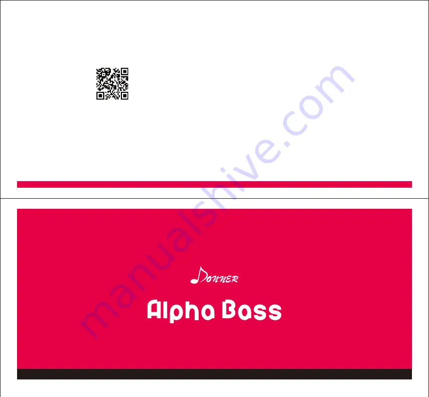 Donner Alpha Bass Owner'S Manual Download Page 1