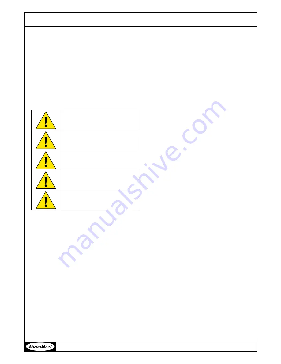 DoorHan ECO FAST Installation And Operating Instructions Manual Download Page 11