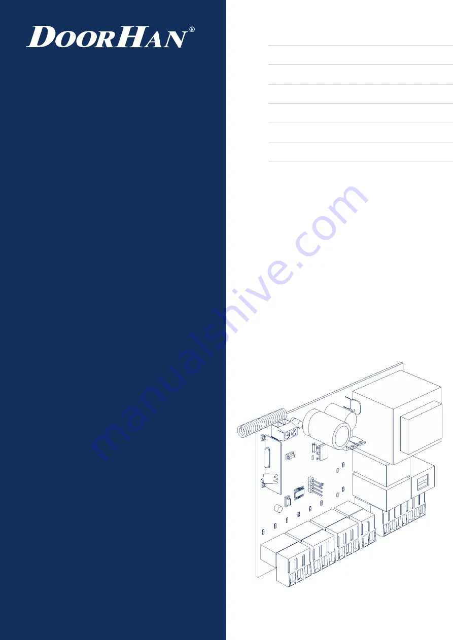 DoorHan PCB-SH Programming Instructions Manual Download Page 1