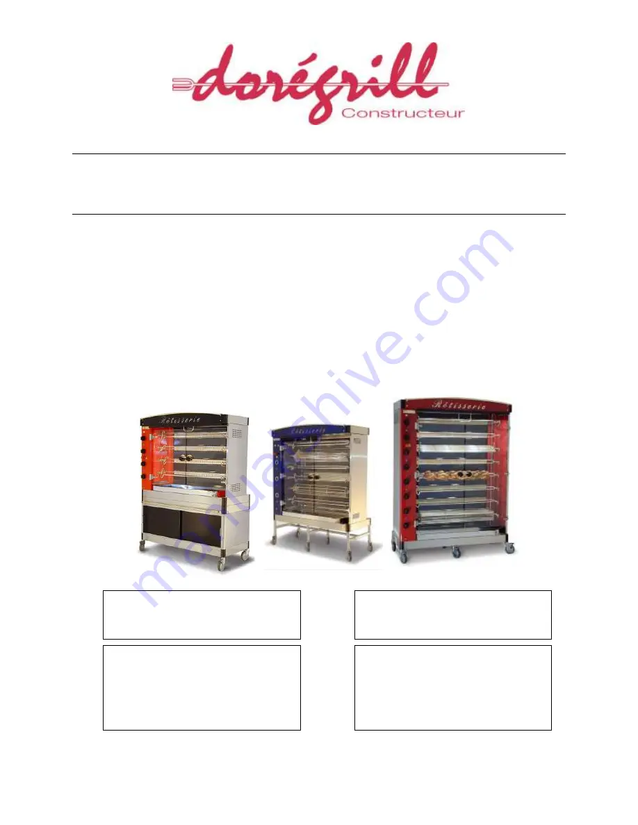 DOREGRILL MAG 4 GAZ Instruction Manual Download Page 1