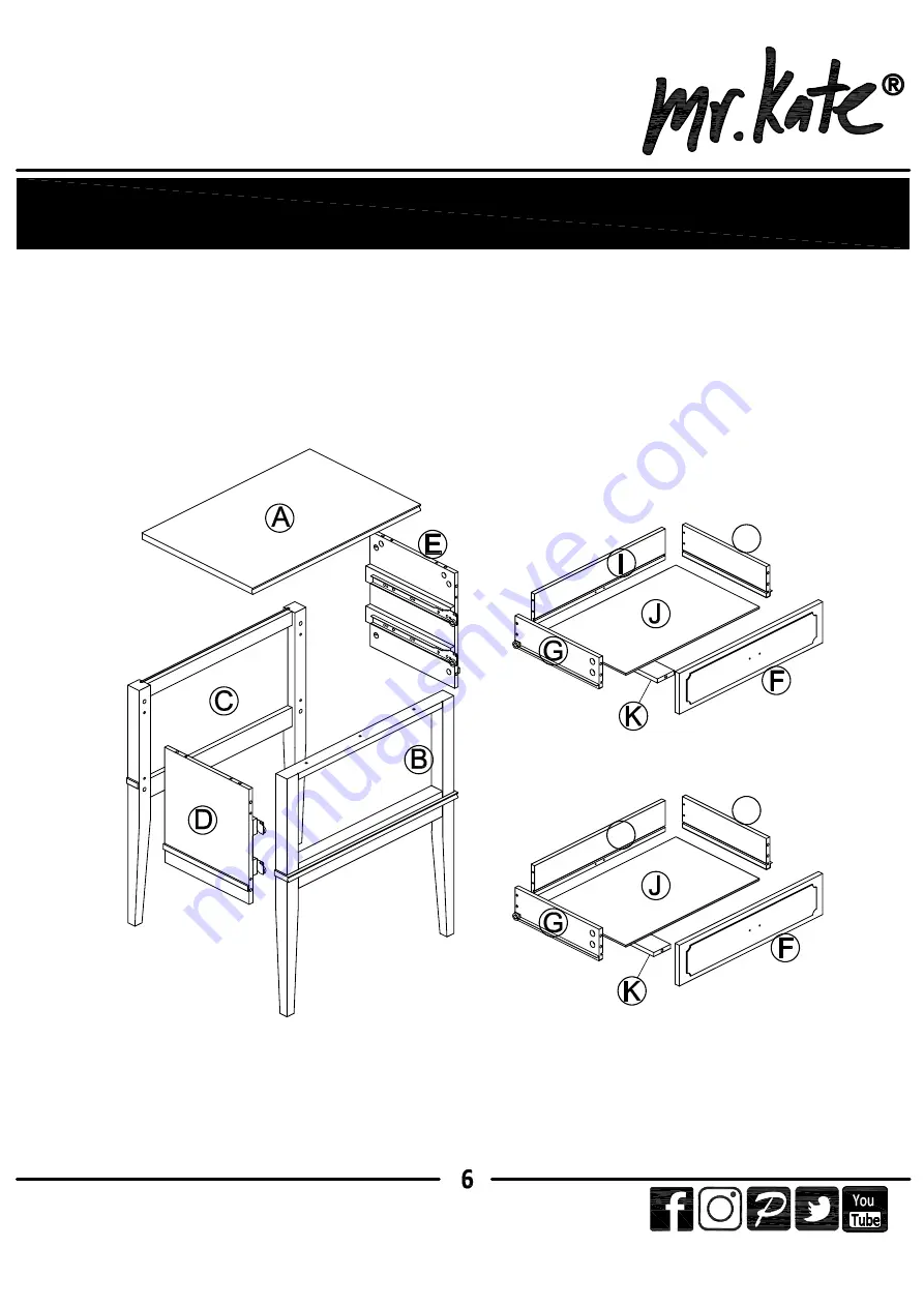 Dorel Home Products mr.kate 1035013COM Manual Download Page 6