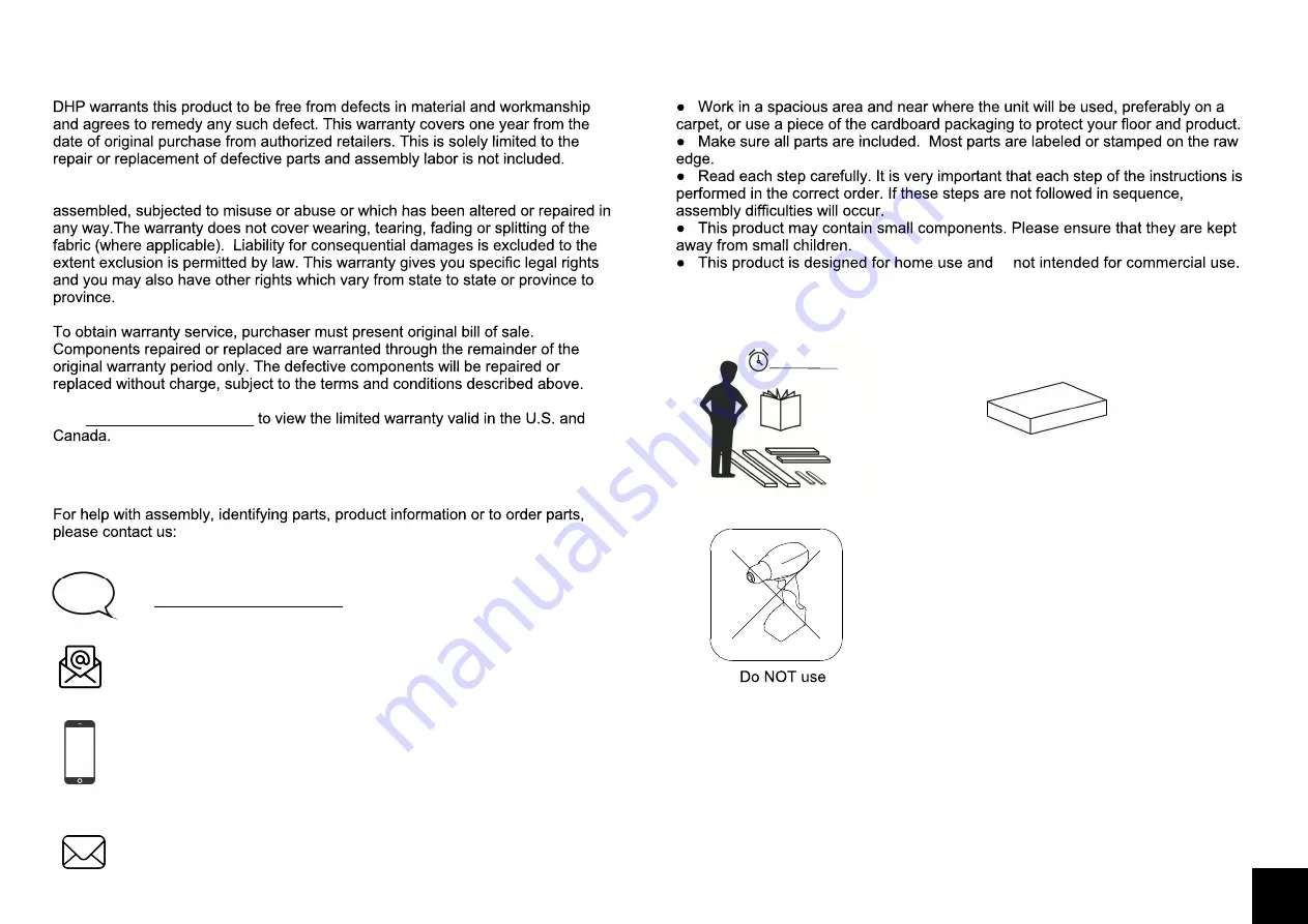 Dorel Home Products S038409 Manual Download Page 2