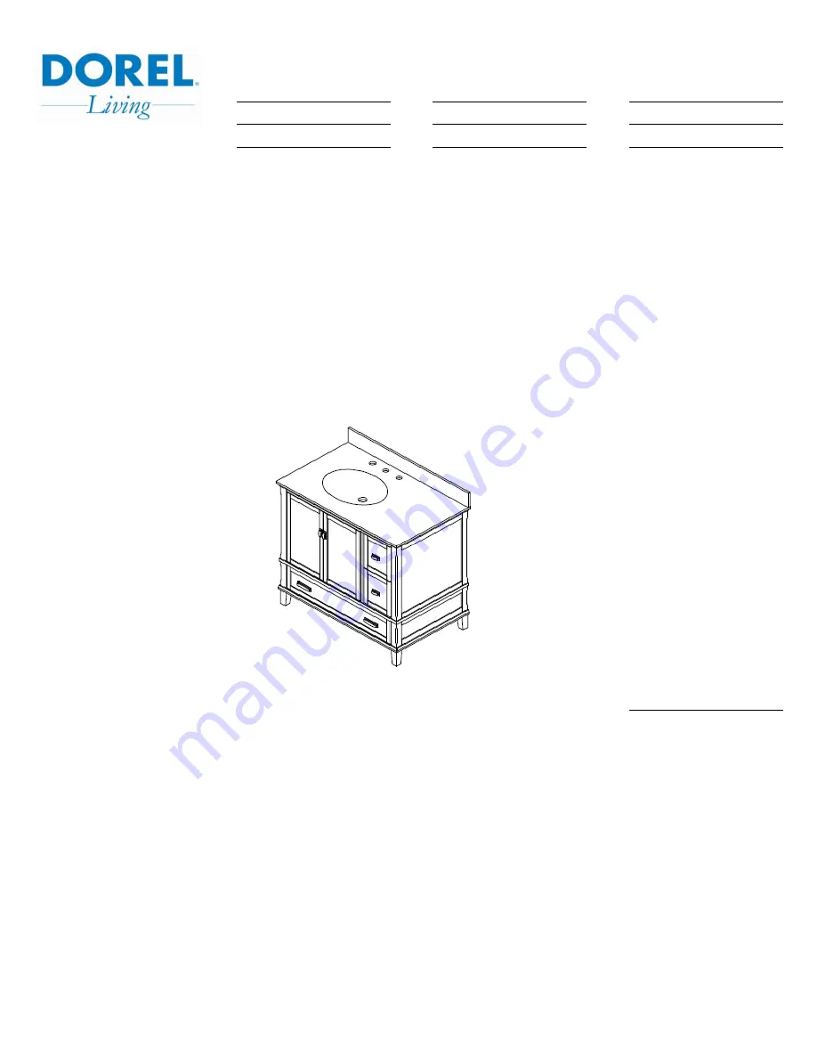 Dorel Living DA8050-C Скачать руководство пользователя страница 8