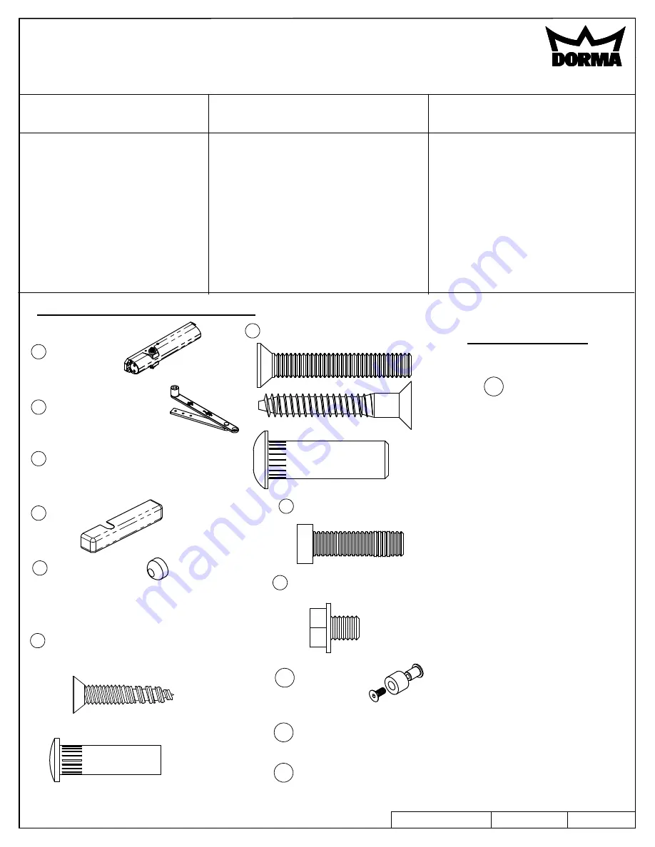 Dorma 7300 S-IS Manual Download Page 1