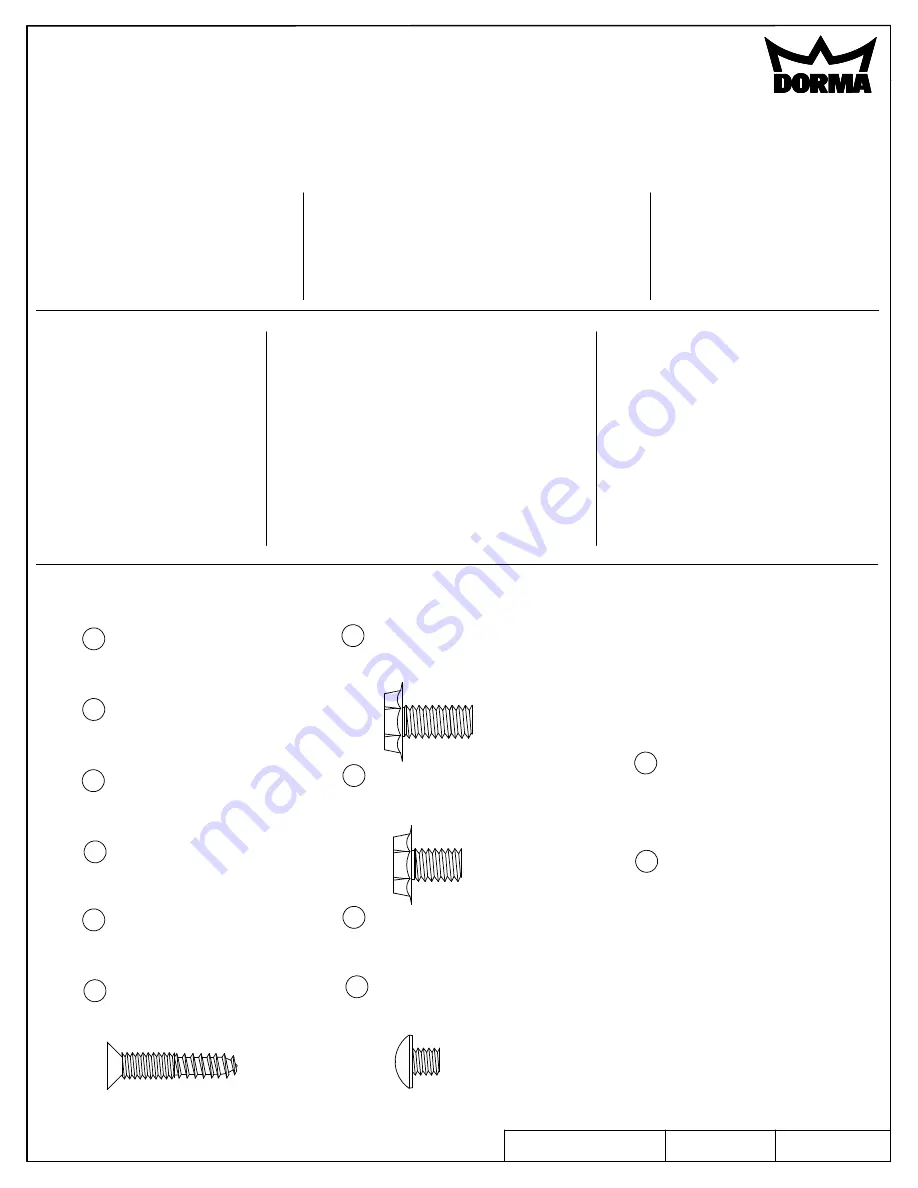 Dorma 8616 AFMJ Manual Download Page 1