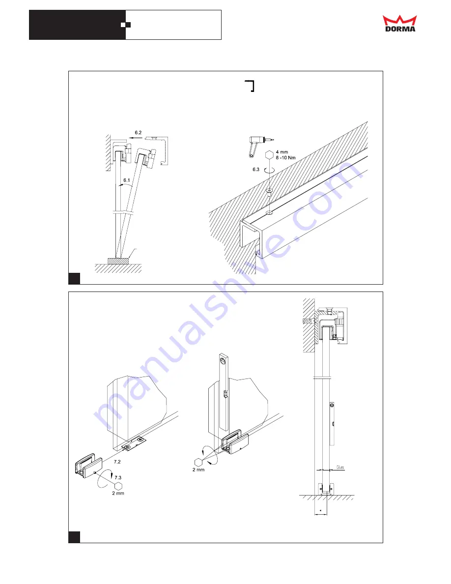 Dorma AGILE 150 Installation Instruction, Care Instructions, Service And Maintenance Download Page 9