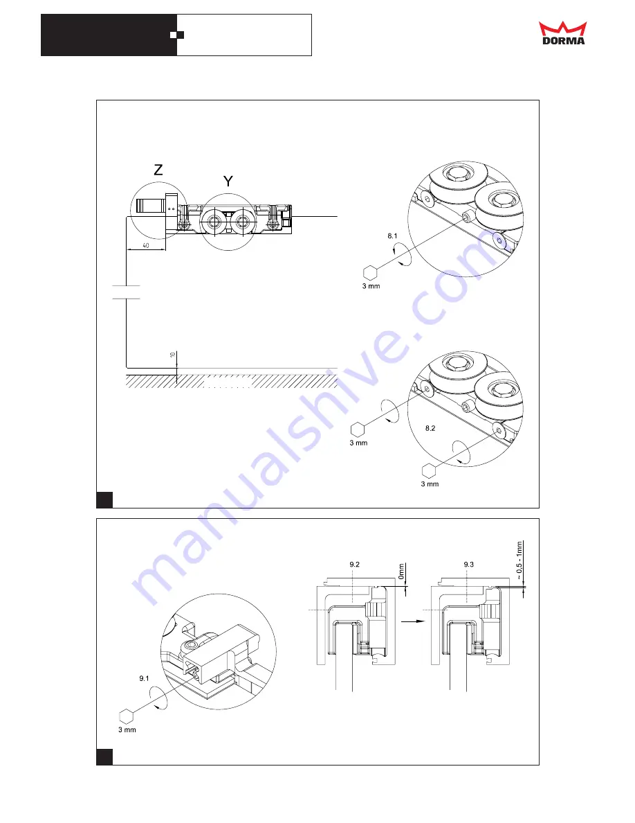 Dorma AGILE 150 Installation Instruction, Care Instructions, Service And Maintenance Download Page 10