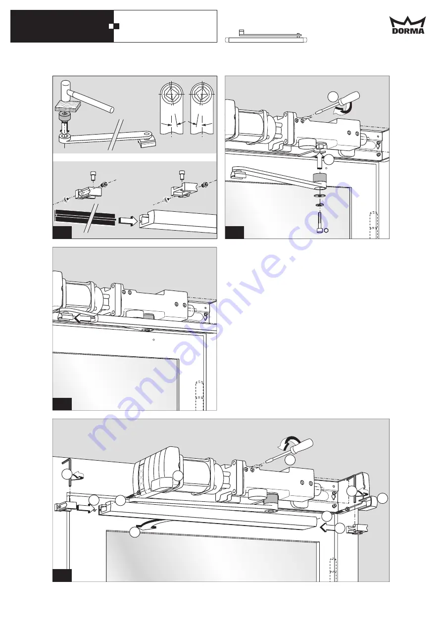 Dorma ED 200 Mounting Instruction Download Page 22