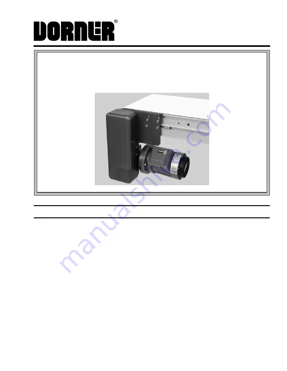 Dorner 3100 Series Setup, Operation & Maintenance Manual Download Page 1