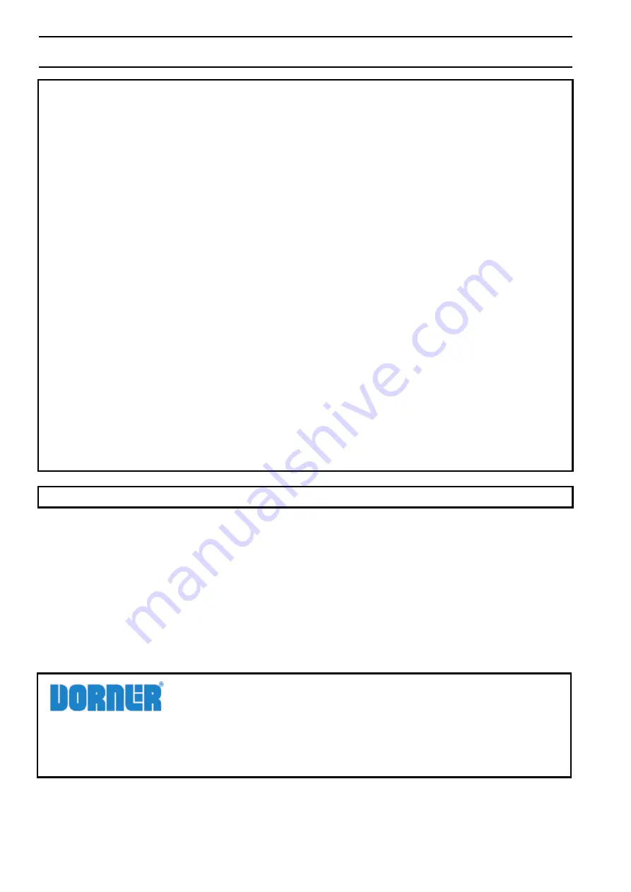 Dorner 3200 Series Installation Manual Download Page 16