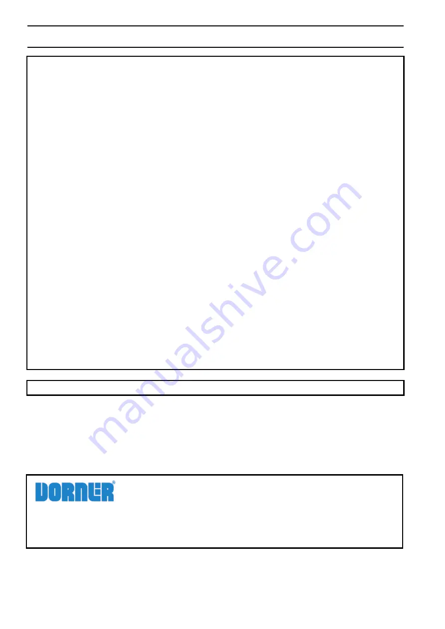 Dorner 3200 Series Installation Manual Download Page 58