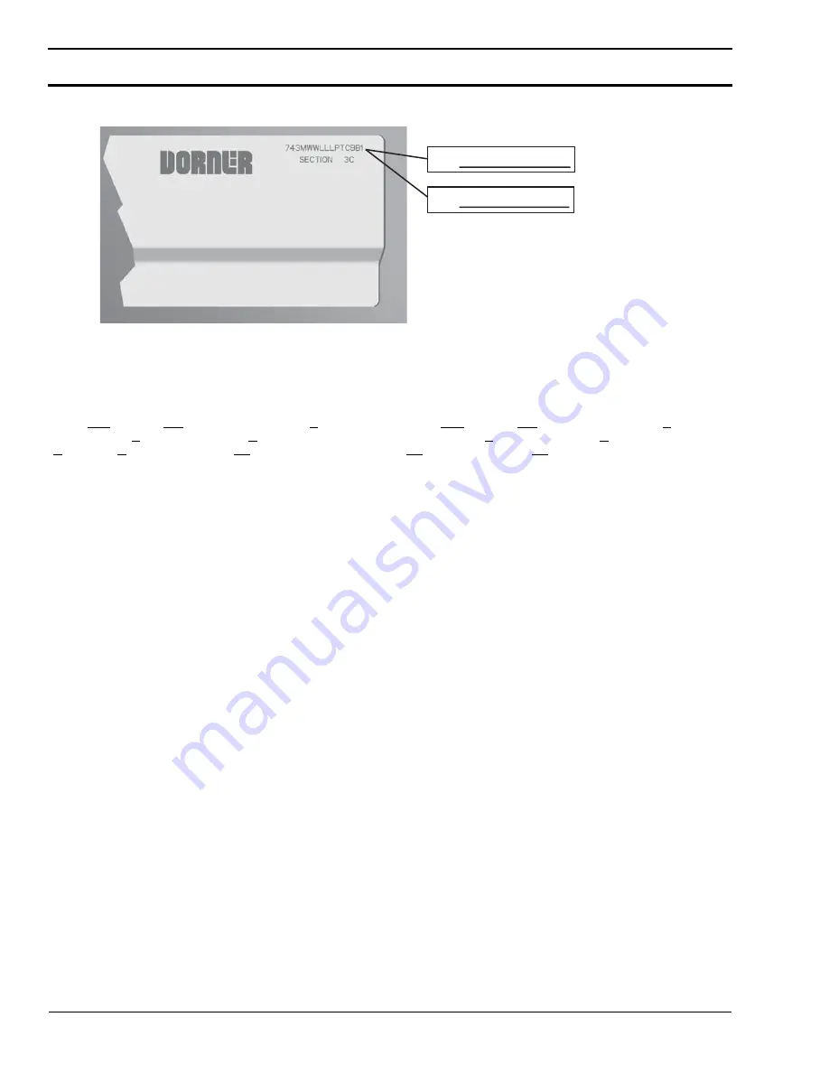 Dorner 74MWWLLLSSCBBSS Installation, Maintenance, And Parts Manual Download Page 40