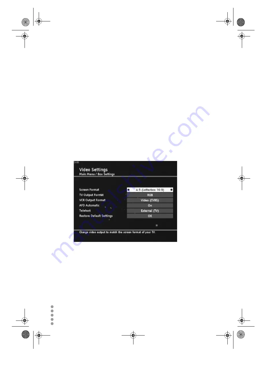 Doro IRD230TCX Instruction Manual Download Page 124