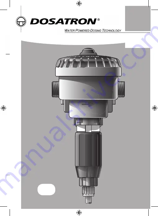 dosatron D 07 RE 125 Owner'S Manual Download Page 17