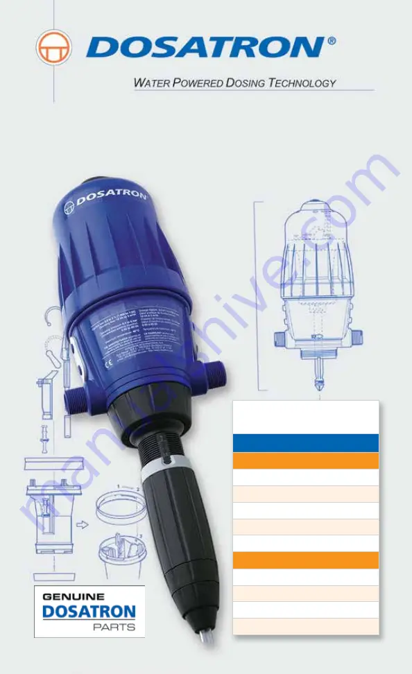 dosatron D14MZ2VFII Скачать руководство пользователя страница 1