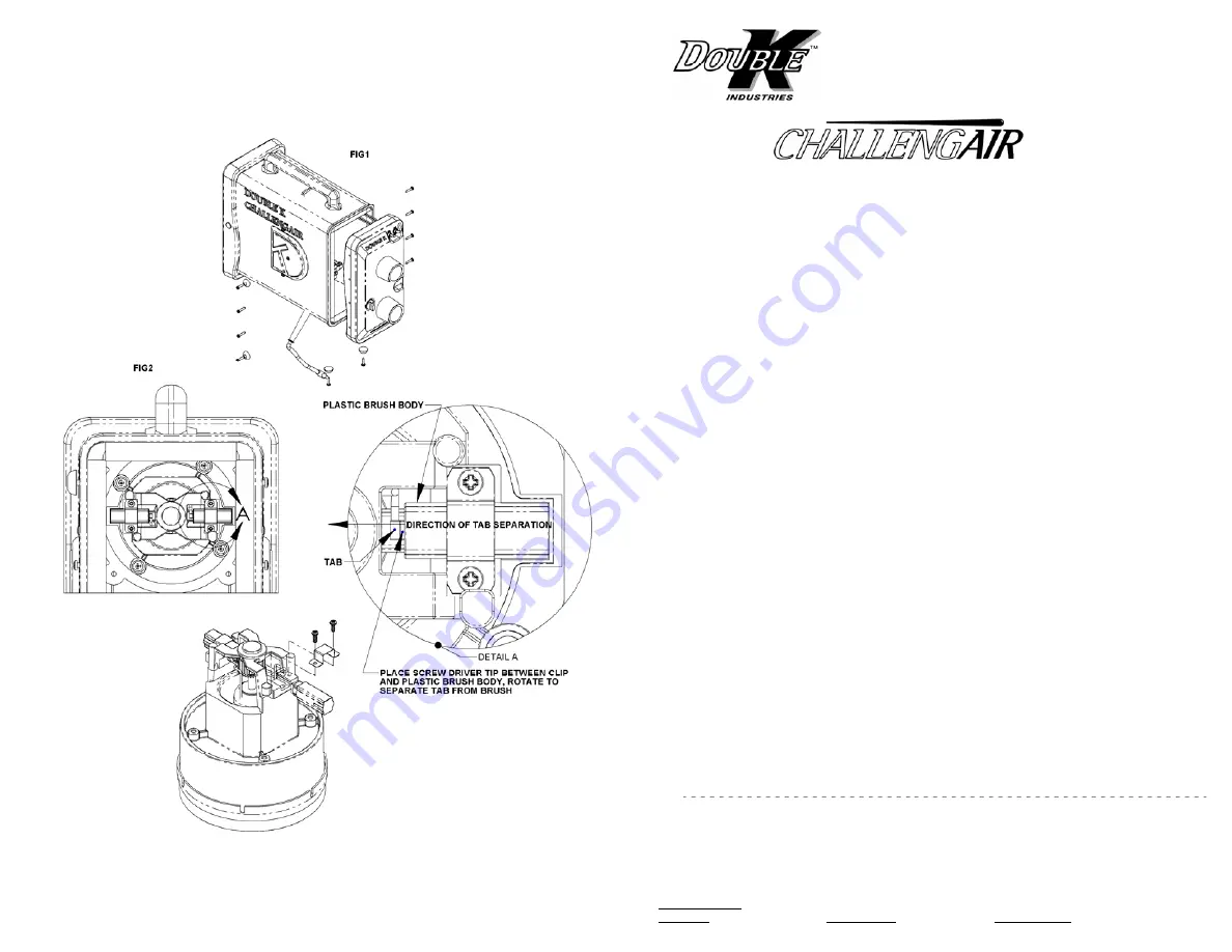 Double K Industries Challengair 850 Series Instruction Manual Download Page 1