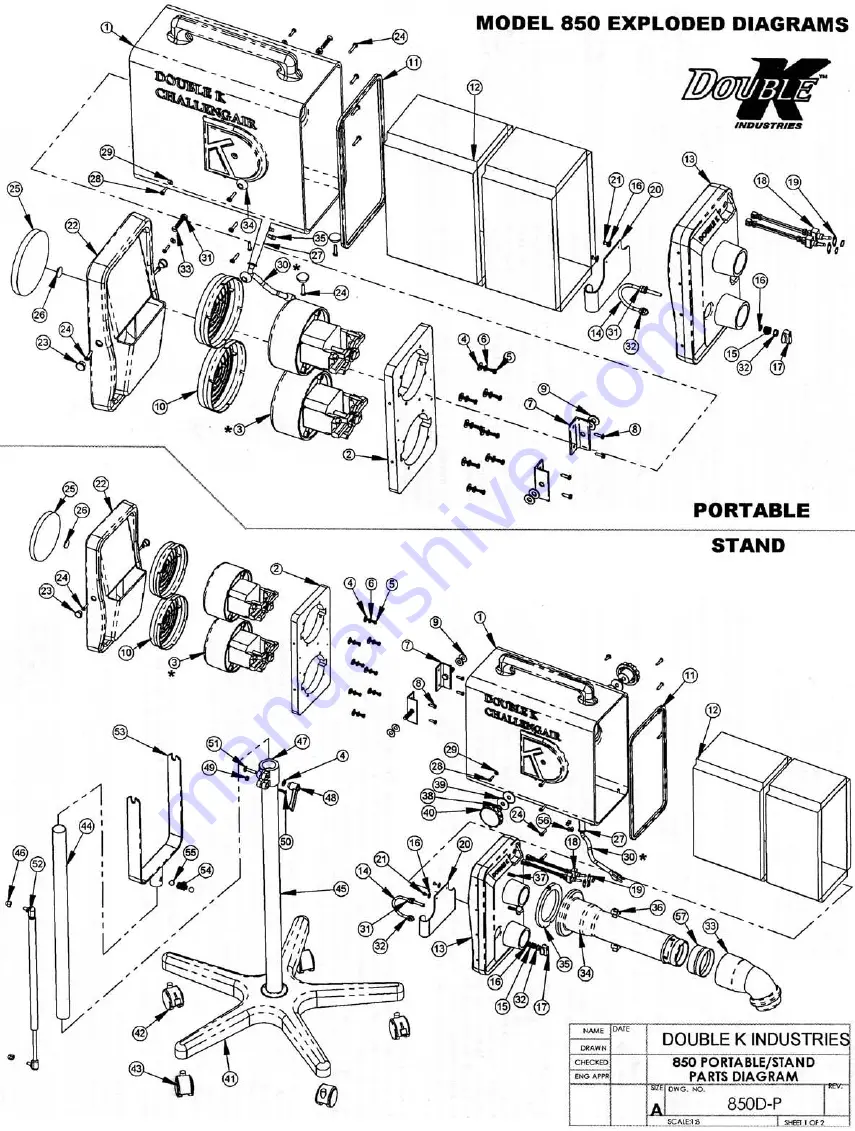 Double K Industries Challengair 850 Series Instruction Manual Download Page 3